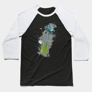 Guitar Skull Baseball T-Shirt